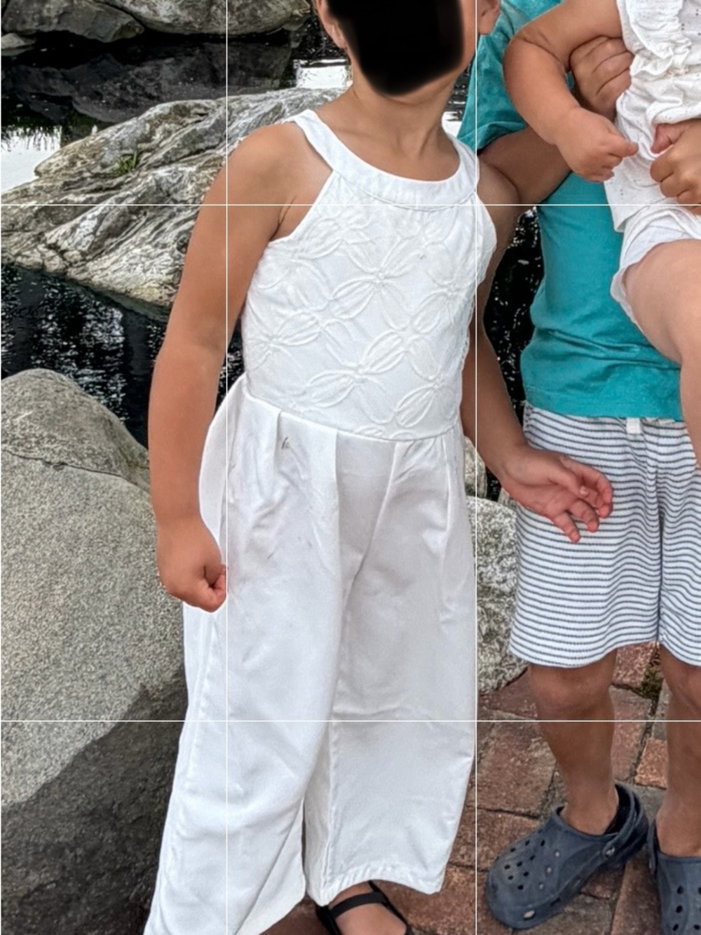 Kensie Girl White Embroidered Sleeveless Jumpsuit